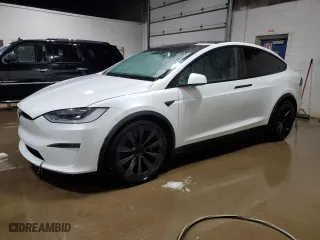 2023 Tesla Model X with VIN 7SAXCDE5XPF381338, listed as a Copart auction lot 51638855 with NaN miles and Clean Title. Bid and sale history available at carsss.com. Image 1.