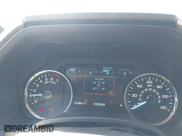 2018 Ford F-150 XL with VIN 1FTEW1C58JKC21417, listed as a IAAI auction lot 41776595 with 91,966 mi miles. Bid and sale history available at carsss.com. Image 7.