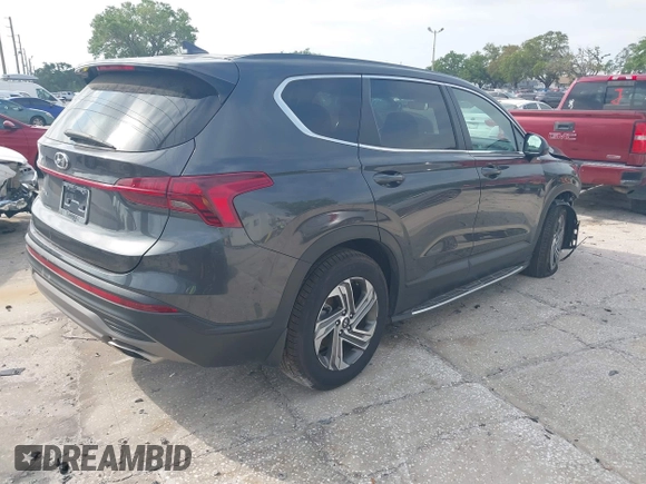 2021 Hyundai Santa Fe SE with VIN 5NMS14AJ7MH355662, listed as a IAAI auction lot 41848014 with 49,570 mi miles. Bid and sale history available at carsss.com. Image 4.
