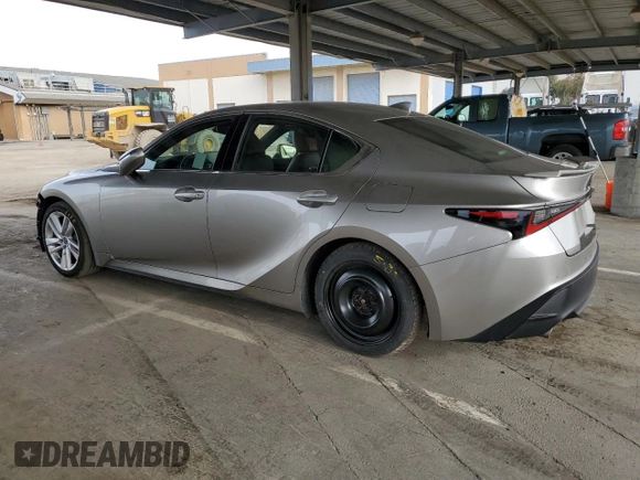 2021 Lexus IS with VIN JTHCA1D21M5115872, listed as a Copart auction lot 49618245 with 33,417 mi miles and Salvage Title. Bid and sale history available at carsss.com. Image 2.