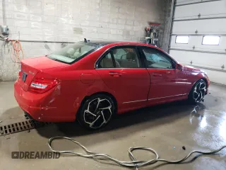 2014 Mercedes-Benz C with VIN WDDGF8AB6EG202289, listed as a Copart auction lot 51733915 with 129,245 mi miles and Salvage Title. Bid and sale history available at carsss.com. Image 3.