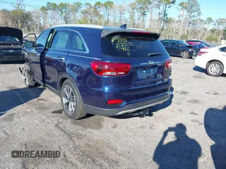 2019 Kia Sorento EX Sport V6 with VIN 5XYPH4A53KG550363, listed as a IAAI auction lot 41699256 with 75,681 mi miles. Bid and sale history available at carsss.com. Image 3.