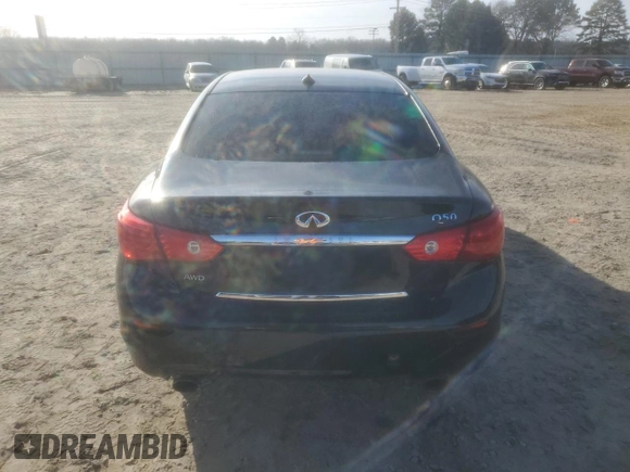 2016 Infiniti Q50 2.0t Premium with VIN JN1CV7AR7GM252287, listed as a Copart auction lot 89205755 with 208,368 mi miles and Salvage Title. Bid and sale history available at carsss.com. Image 6.