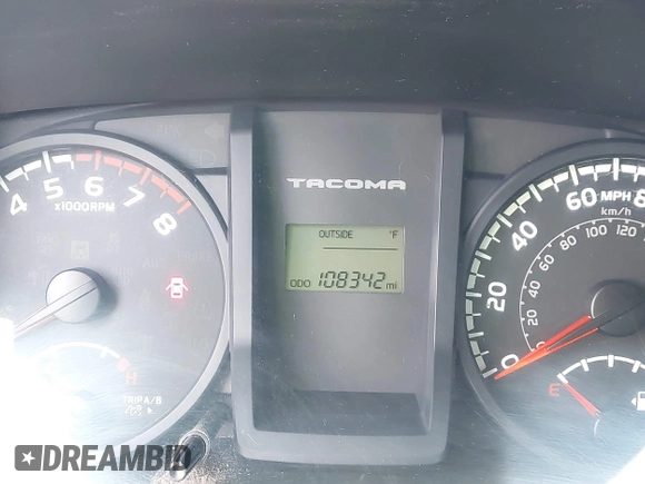 2017 Toyota Tacoma SR with VIN 5TFSX5EN1HX054965, listed as a IAAI auction lot 42150569 with 108,342 mi miles and . Bid and sale history available at DreamBid. Image 7.