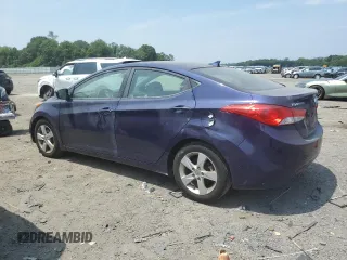 2013 Hyundai Elantra GLS with VIN 5NPDH4AE5DH444849, listed as a Copart auction lot 63580045 with 45,755 mi miles and Salvage title. Bid and sale history available at DreamBid. Image 2.