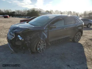 2015 Ford Edge Titanium with VIN 2FMPK4K80FBB82496, listed as a Copart auction lot 50285555 with 115,637 mi miles and Salvage Title. Bid and sale history available at carsss.com. Image 1.