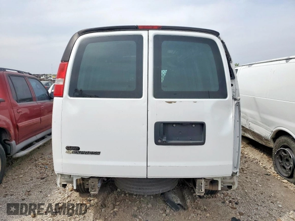 2020 Chevrolet Express Cargo with VIN 1GCWGAFG3L1253909, listed as a Copart auction lot 51053565 with 151,351 mi miles and Clean title. Bid and sale history available at DreamBid. Image 6.