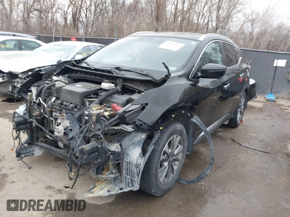 2016 Nissan Murano SL z VIN 5N1AZ2MH9GN164961, wystawiony jako IAAI lot #41801749 z przebiegiem 144 198 mil mil oraz . Historia ofert i sprzedaży dostępna na DreamBid. Obrazek 18.