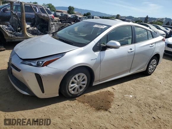 2022 Toyota Prius L Eco z VIN JTDKAMFU3N3186453, wystawiony jako Copart lot #57085015 z przebiegiem 29 944 mil mil oraz Szkoda całkowita • Salvage title. Historia ofert i sprzedaży dostępna na DreamBid. Obrazek 1.
