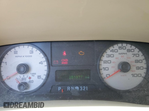 2006 Ford Super Duty F-250 XL with VIN 1FTSW21P06EA10005, listed as a Copart auction lot 66816574 with 251,977 mi miles and Salvage Title. Bid and sale history available at carsss.com. Image 9.