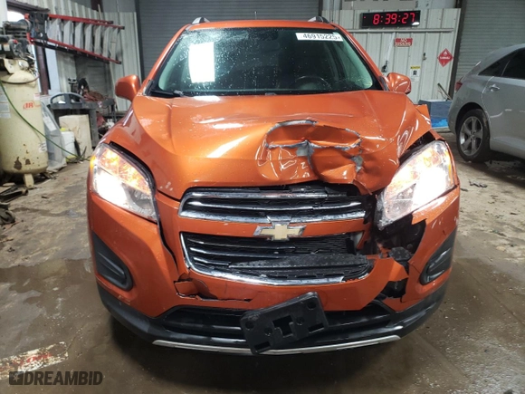 2015 Chevrolet Trax LT with VIN KL7CJRSB8FB252909, listed as a Copart auction lot 46915225 with 89,114 mi miles and Salvage Title. Bid and sale history available at carsss.com. Image 5.