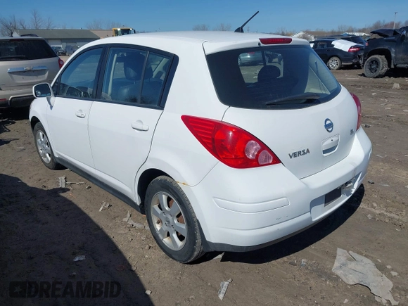 2008 Nissan Versa 1.8 S with VIN 3N1BC13E08L358648, listed as a IAAI auction lot 41773227 with 149,887 mi miles. Bid and sale history available at carsss.com. Image 3.