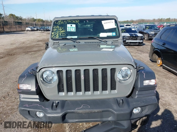 2022 Jeep Wrangler Unlimited Willys with VIN 1C4HJXDN2NW267658, listed as a IAAI auction lot 41858229 with 24,307 mi miles and . Bid and sale history available at DreamBid. Image 12.