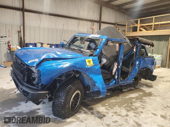2024 Ford Bronco Outer Banks with VIN 1FMDE8BH1RLA25405, listed as a Copart auction lot 80119194 with 1,499 mi miles and Salvage Title. Bid and sale history available at carsss.com. Image 1.