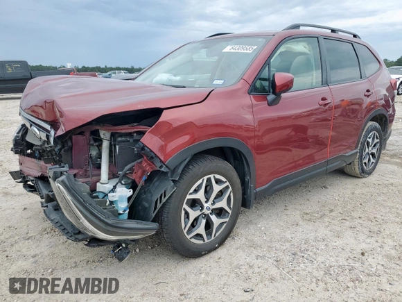 2021 Subaru Forester Premium with VIN JF2SKAJC6MH472049, listed as a Copart auction lot 64309585 with 51,125 mi miles and Salvage title. Bid and sale history available at DreamBid. Image 1.