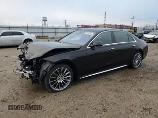 2024 Mercedes-Benz S 580e z VIN W1K6G6KB8RA276723, wystawiony jako Copart lot #86492054 z przebiegiem 5319 mil mil oraz Szkody całkowita. Historia ofert i sprzedaży dostępna na DreamBid. Obrazek 1.