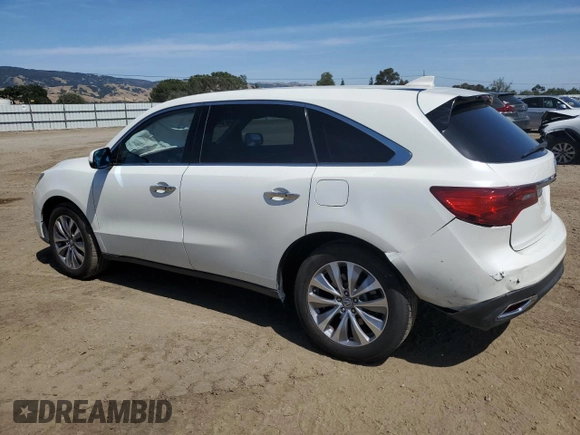 2015 Acura MDX Technology z VIN 5FRYD4H46FB022390, wystawiony jako Copart lot #57332395 z przebiegiem 173 430 mil mil oraz Szkoda całkowita • Salvage title. Historia ofert i sprzedaży dostępna na DreamBid. Obrazek 2.