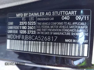2012 Mercedes-Benz E 350 Luxury with VIN WDDHF8JB8CA526817, listed as a IAAI auction lot 41740110 with Not provided miles and . Bid and sale history available at DreamBid. Image 9.