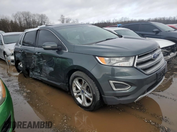 2015 Ford Edge Titanium with VIN 2FMTK4K91FBB83440, listed as a Copart auction lot 50348185 with 193,461 mi miles and Clean Title. Bid and sale history available at carsss.com. Image 4.