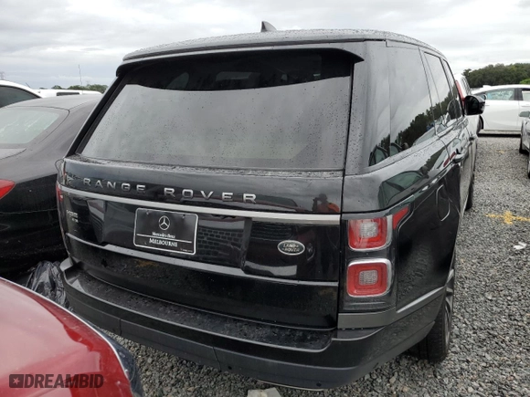 2021 Land Rover Range Rover with VIN SALGS5SE6MA440585, listed as a Copart auction lot 74560844 with 0 mi miles and Non Repairable. Bid and sale history available at carsss.com. Image 6.