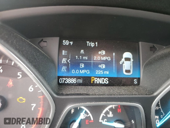 2018 Ford Escape S with VIN 1FMCU0F72JUB79279, listed as a Copart auction lot 47632055 with 73,886 mi miles and Salvage Title. Bid and sale history available at carsss.com. Image 9.
