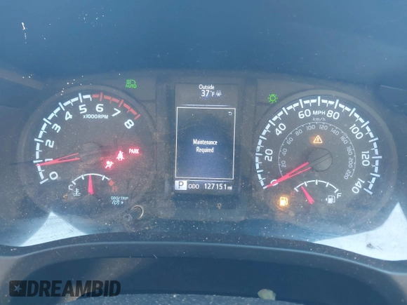 2018 Toyota Tacoma SR with VIN 5TFRX5GN9JX121099, listed as a IAAI auction lot 41186232 with 127,151 mi miles and . Bid and sale history available at DreamBid. Image 7.