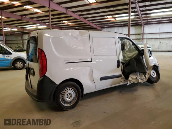 2020 Ram ProMaster City Cargo Tradesman with VIN ZFBHRFAB1L6R42090, listed as a Copart auction lot 52946695 with 38,655 mi miles and Clean title. Bid and sale history available at DreamBid. Image 3.