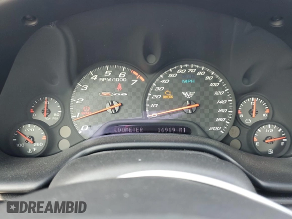 2003 Chevrolet Corvette Z06 with VIN 1G1YY12S635112866, listed as a Copart auction lot 69634004 with 16,969 mi miles and Salvage Title. Bid and sale history available at carsss.com. Image 9.