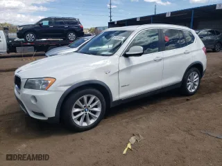 2013 BMW X3 xDrive28i with VIN 5UXWX9C5XD0A13315, listed as a Copart auction lot 54161245 with 0 mi miles and Clean Title. Bid and sale history available at carsss.com. Image 1.
