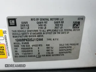 2016 GMC Acadia SLE with VIN 1GKKRPKD2GJ112444, listed as a Copart auction lot 51787635 with 202,829 mi miles and Salvage Title. Bid and sale history available at carsss.com. Image 13.