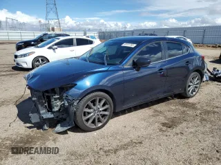 2018 Mazda 3 Touring with VIN 3MZBN1L33JM270101, listed as a Copart auction lot 49101765 with 187,754 mi miles and Salvage Title. Bid and sale history available at carsss.com. Image 1.