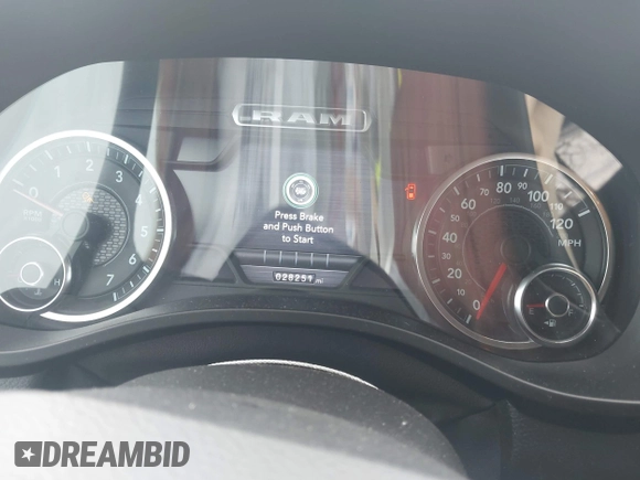 2019 Ram 1500 Big Horn/Lone Star with VIN 1C6SRFFT8KN648380, listed as a IAAI auction lot 41941356 with 28,251 mi miles. Bid and sale history available at carsss.com. Image 7.