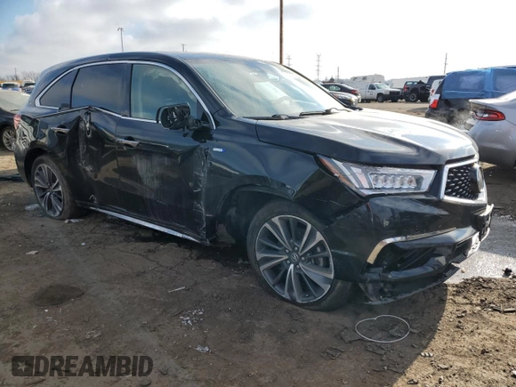 2019 Acura MDX Sport Hybrid w/Technology Pkg with VIN 5J8YD7H51KL001211, listed as a Copart auction lot 83173544 with 83,942 mi miles and Salvage Title. Bid and sale history available at carsss.com. Image 4.