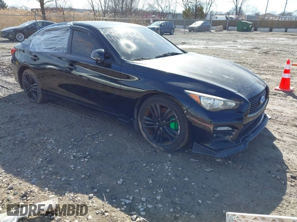 2015 Infiniti Q50 Premium z VIN JN1BV7AR3FM408819, wystawiony jako IAAI lot #41702328 z przebiegiem 162 220 mil mil oraz . Historia ofert i sprzedaży dostępna na DreamBid. Obrazek 1.