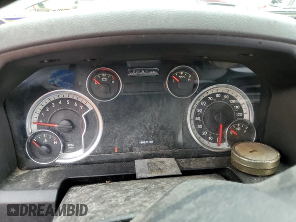 2014 Ram 1500 SLT with VIN 1C6RR7GT7ES164693, listed as a Copart auction lot 51762645 with 180,071 mi miles and Salvage title. Bid and sale history available at DreamBid. Image 9.