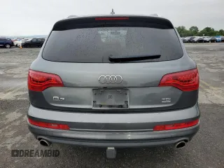 2014 Audi Q7 Premium Plus with VIN WA1LMAFE8ED015737, listed as a Copart auction lot 62099545 with 129,505 mi miles and Salvage title. Bid and sale history available at DreamBid. Image 6.