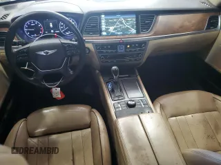 2017 Genesis G80 3.8L z VIN KMHGN4JE7HU206515, wystawiony jako Copart lot #57493675 z przebiegiem 115 108 mil mil oraz Szkoda całkowita • Salvage title. Historia ofert i sprzedaży dostępna na DreamBid. Obrazek 8.