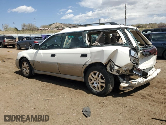 2001 Subaru Legacy Outback with VIN 4S3BH665817644524, listed as a Copart auction lot 52397335 with 187,684 mi miles and Salvage title. Bid and sale history available at DreamBid. Image 2.