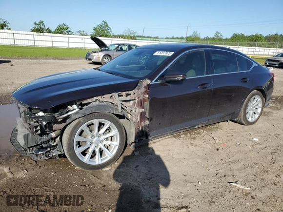 2021 Cadillac CT5 Luxury with VIN 1G6DW5RK7M0115110, listed as a Copart auction lot 51435825 with 63,024 mi miles and Salvage title. Bid and sale history available at DreamBid. Image 1.