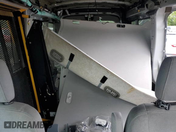 2019 Ford Transit Passenger XL with VIN 1FBAX2CM3KKA62143, listed as a Copart auction lot 60708845 with 112,166 mi miles and Salvage title. Bid and sale history available at DreamBid. Image 10.
