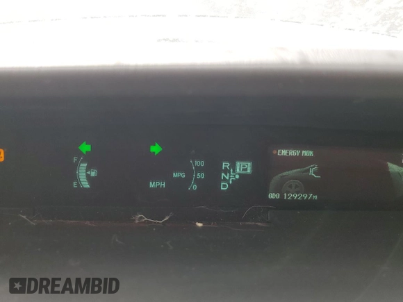 2013 Toyota Prius One with VIN JTDKN3DU9D1644847, listed as a Copart auction lot 52361185 with 129,297 mi miles and Salvage Title. Bid and sale history available at carsss.com. Image 9.