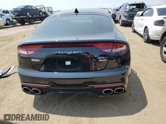 2022 Kia Stinger GT-Line with VIN KNAE35LD1N6117466, listed as a Copart auction lot 64859264 with 13,049 mi miles and Salvage Title. Bid and sale history available at DreamBid. Image 6.