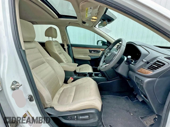 2019 Honda CR-V EX z VIN 7FARW1H50KE036985, wystawiony jako Copart lot #61110265 z przebiegiem 193 050 mil mil oraz Czysty tytuł • Clean title. Historia ofert i sprzedaży dostępna na DreamBid. Obrazek 5.