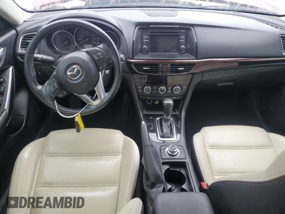 2015 Mazda 6 i Grand Touring with VIN JM1GJ1W64F1171608, listed as a Copart auction lot 51001915 with 124,995 mi miles and Salvage Title. Bid and sale history available at DreamBid. Image 8.