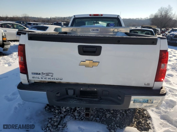 2011 Chevrolet Silverado 1500 Work Truck with VIN 1GCNCPE00BZ461129, listed as a Copart auction lot 48914605 with 64,213 mi miles and Salvage Title. Bid and sale history available at carsss.com. Image 6.