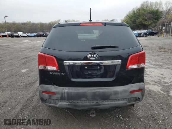 2012 Kia Sorento LX with VIN 5XYKTDA2XCG280029, listed as a Copart auction lot 52933215 with 134,701 mi miles and Clean Title. Bid and sale history available at carsss.com. Image 6.