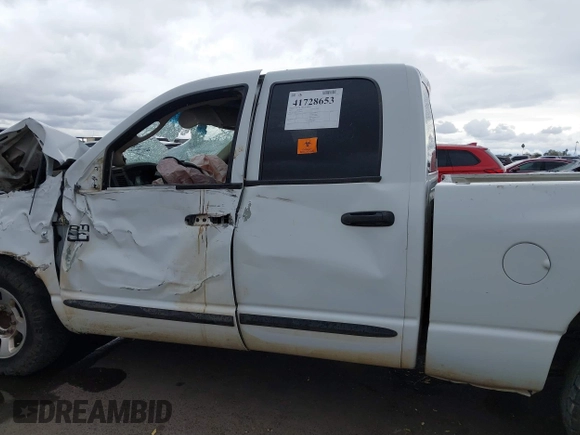 2007 Dodge 2500 SLT with VIN 3D7KR28A17G806433, listed as a IAAI auction lot 41728653 with Not Provided miles and . Bid and sale history available at carsss.com. Image 14.