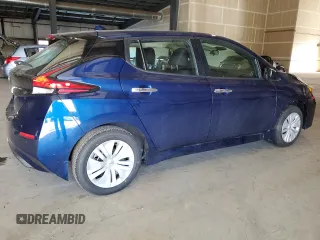 2025 Nissan LEAF S with VIN 1N4AZ1BV3SC560918, listed as a Copart auction lot 77446484 with 607 mi miles and Salvage Title. Bid and sale history available at carsss.com. Image 3.