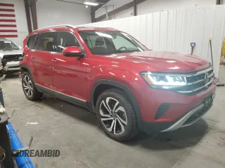 2021 Volkswagen Atlas SEL Premium with VIN 1V2TR2CA5MC542345, listed as a Copart auction lot 51845685 with 30,859 mi miles and Salvage title. Bid and sale history available at DreamBid. Image 4.