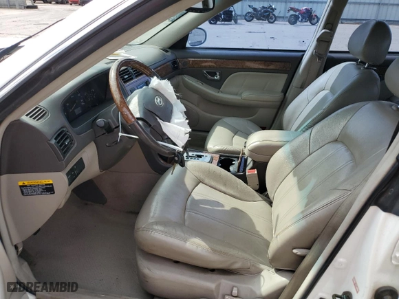 2005 Hyundai XG350 with VIN KMHFU45E65A417601, listed as a Copart auction lot 68658414 with NaN miles and Salvage Title. Bid and sale history available at carsss.com. Image 7.